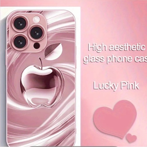 NWT!! New Upgraded Pearl Silk Pink Apple IPhone 16 pro max Case w Gorgeous Strap - Picture 4 of 8